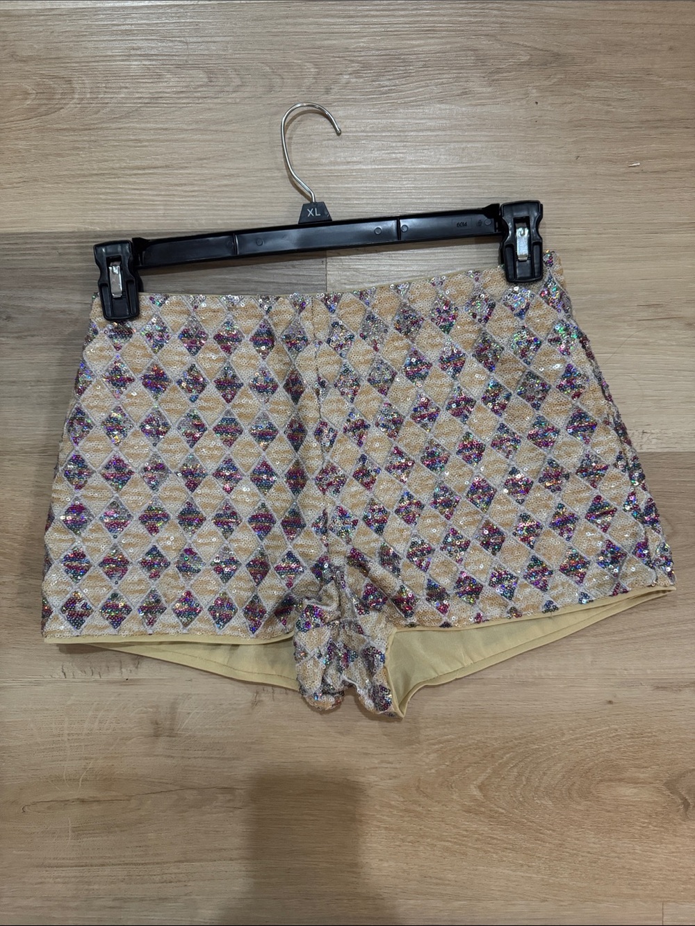 Ark & Co Rainbow Patterned High Waist Shorts